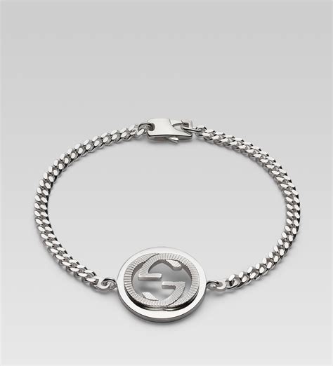 gucci mens lion bracelet|Gucci interlocking g necklace men's.